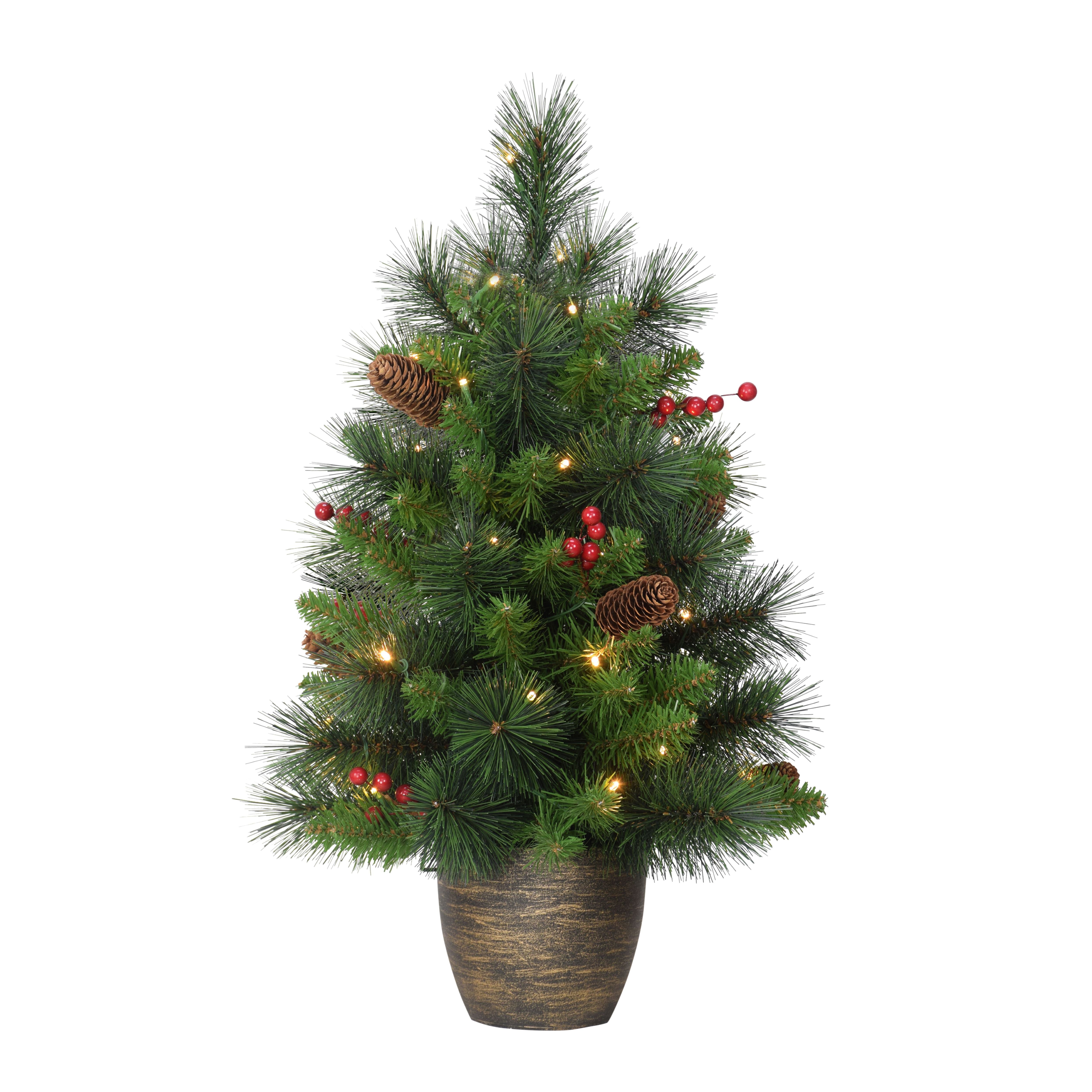 2ft Pre-Lit Table Top Christmas Tree